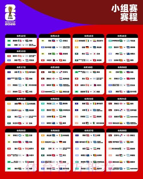 2026世界杯比赛时间一览全程直播怎么看